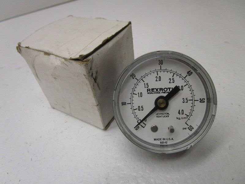 REXROTH P7843 PRESSURE GAUGE 0-60 PSI  NSMP