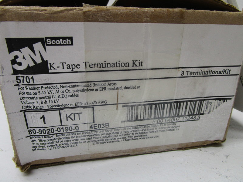 3M 5701 K-TAPE TERMINATION KIT  NSMP