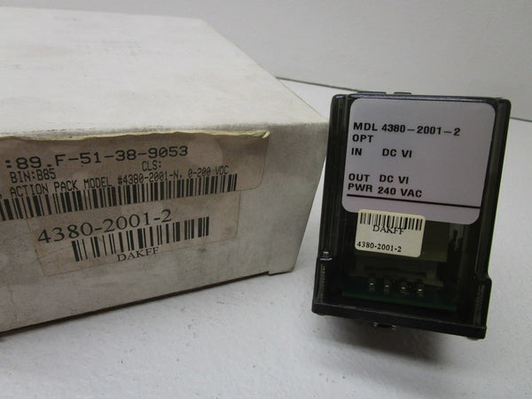 ACTION PAK 4380-2001-2 RELAY 240VAC  NSMP