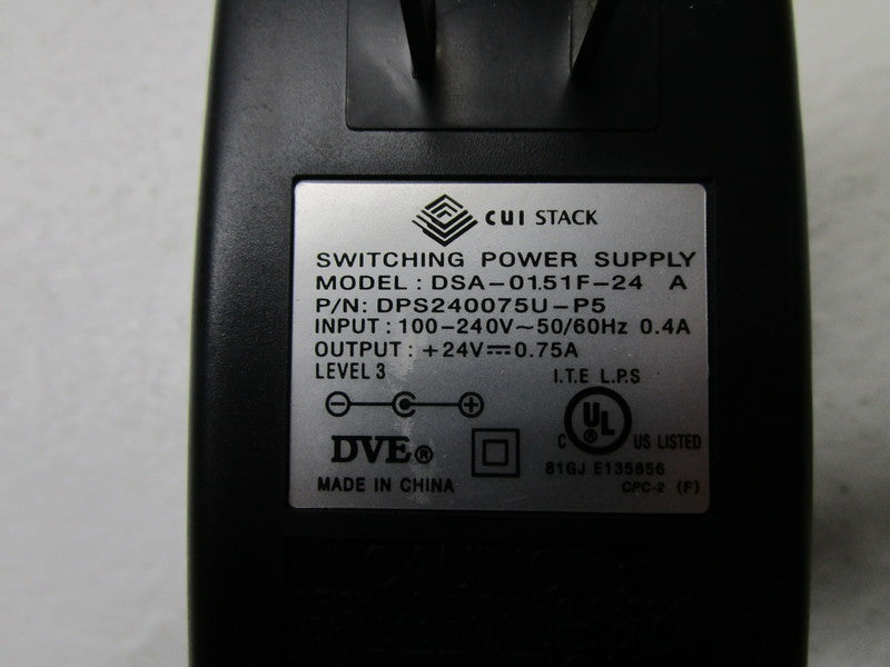 CUI DSA-01.51F-24 SWITCHING POWER SUPPLY  UNMP
