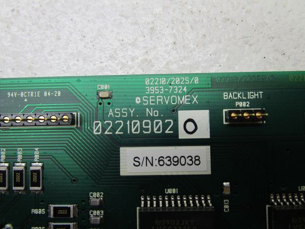 SERVOMAX 02210902 CIRCUIT BOARD  UNMP