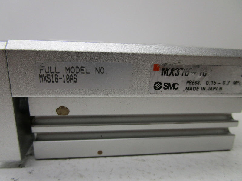 SMC MXS16-10AS AIR SLIDE TABLE CYLINDER  UNMP