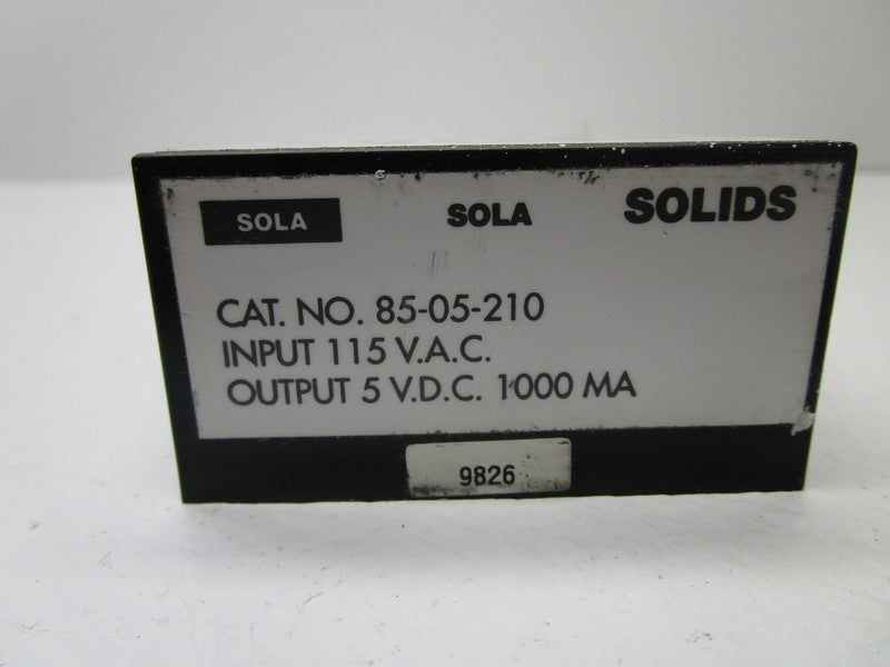 SOLA 85-05-210 POWER SUPPLY  UNMP