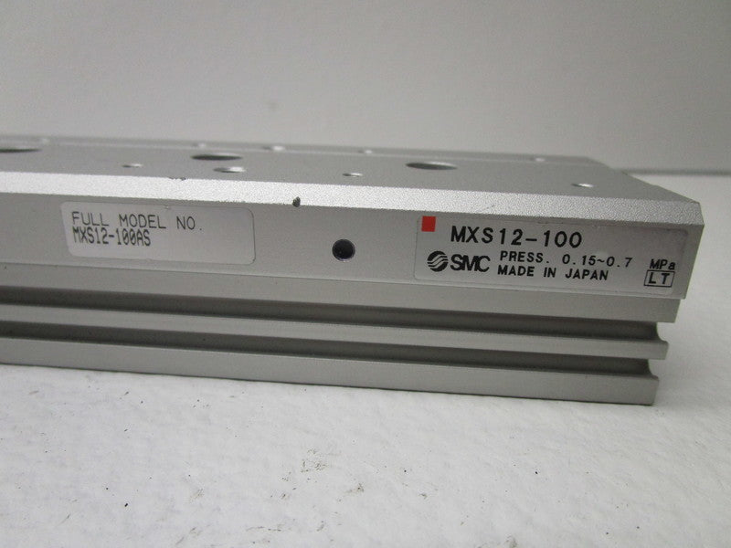 SMC MXS12-100B SHOCK ABSORB CYLINDER SLIDE TABLE  NSNP