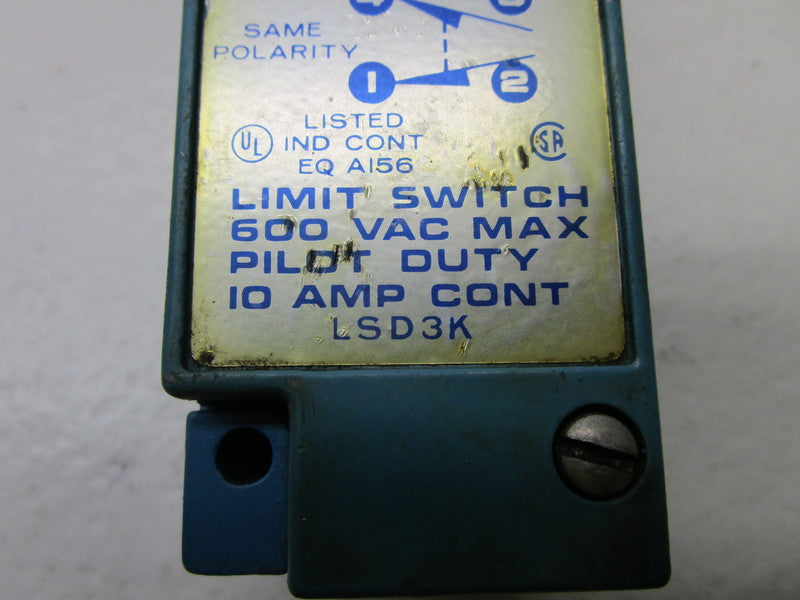MICROSWITCH LSD3K UNMP