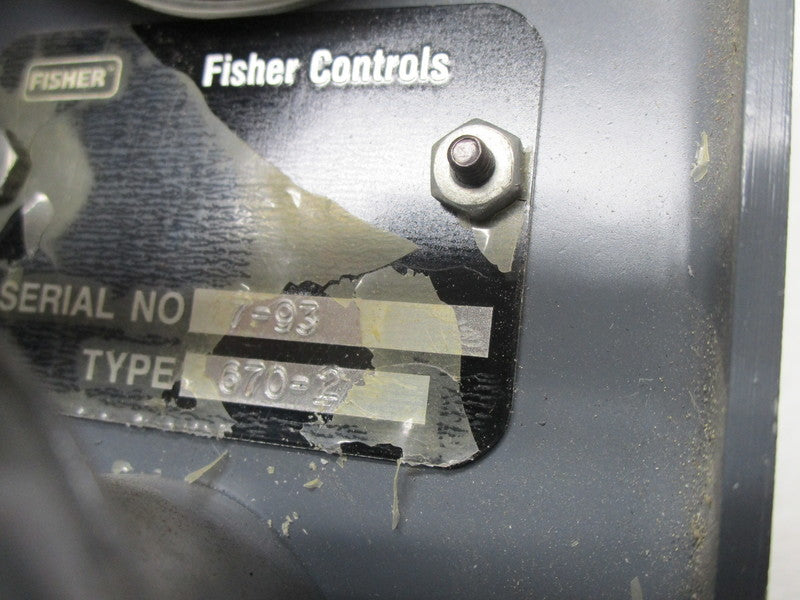 FISHER CONTROLS 670-2 PANEL MOUNTED CONTROLLER  NSNP