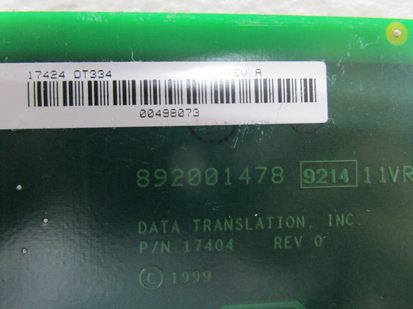DATA TRANSLATION 17404 PC BOARD  UNMP