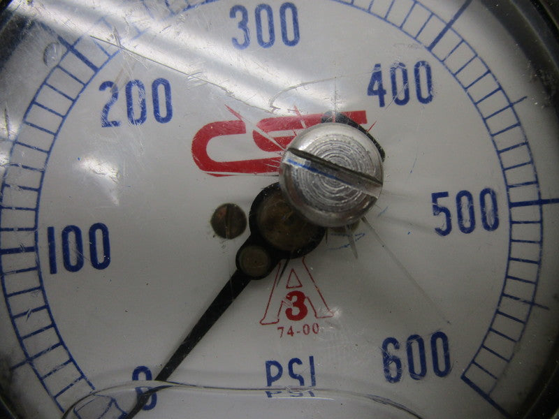 CSE 74-00 PRESSURE GAUGE 0-600PSI  NSNP