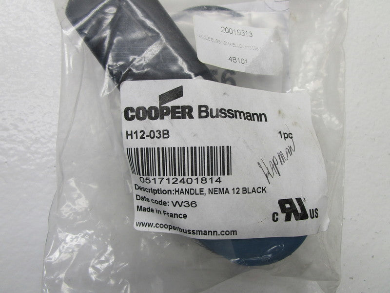COOPER H12-03B BLACK HANDLE  NSMP