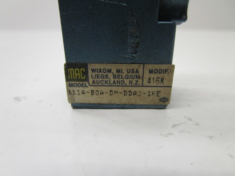 MAC 411A-BOA-DM-DDAJ-1KE SOLENOID VALVE  UNMP