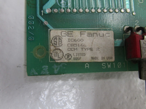 GE FANUC IC600CB516L COMMUNICATION CONTROL BOARD  UNMP
