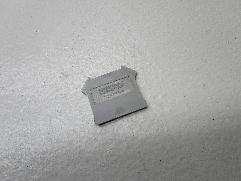 PHOENIX CONTACT D-UK4/10 TERMINAL END PLATE  NSNP