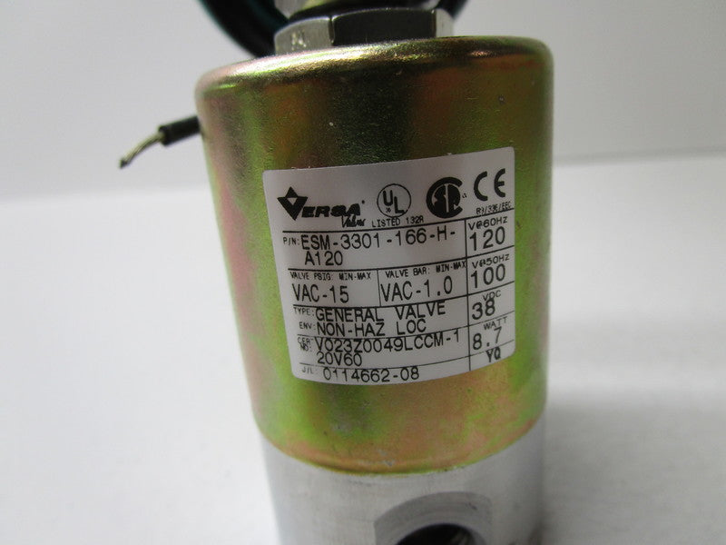 VERSA ESM-3301-166-H-A120 SOLENOID VALVE  NSNP