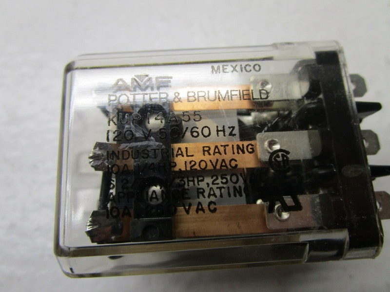 POTTER & BRUMFIELD KUP14A55 RELAY 120V  UNMP