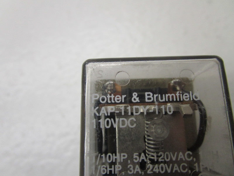 POTTER & BRUMFIELD KAP-11DY-110 RELAY 110V  UNMP