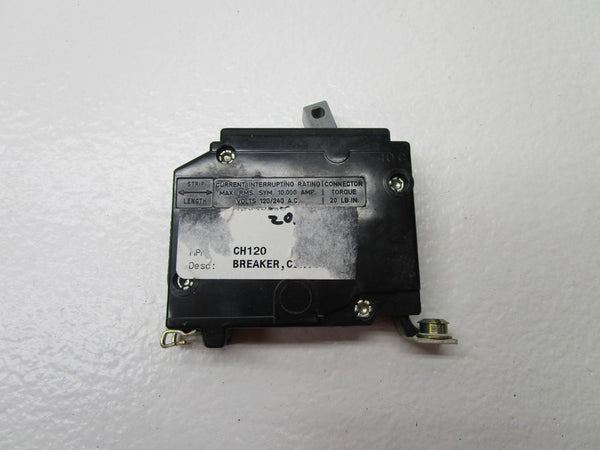 CUTLER HAMMER CHB120 CIRCUIT BREAKER 20A  UNMP