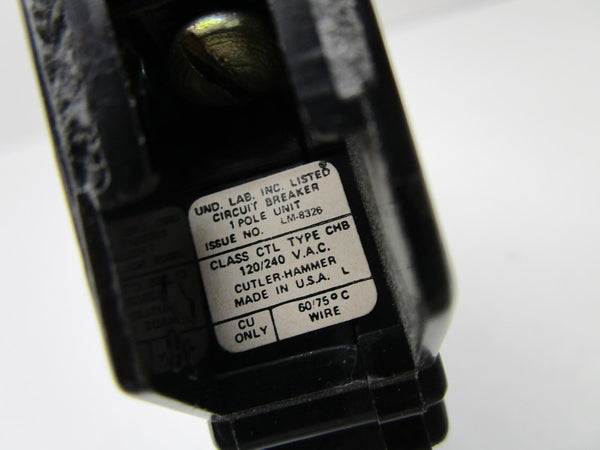 CUTLER HAMMER CHB120 CIRCUIT BREAKER 20A  UNMP