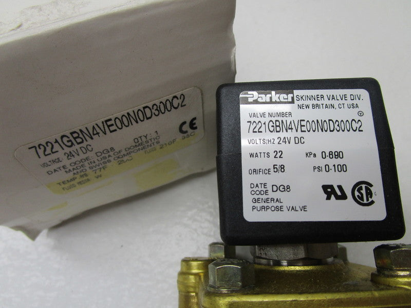 PARKER 7221GBN4VE00N0D300C2 SOLENOID VALVE  NSMP