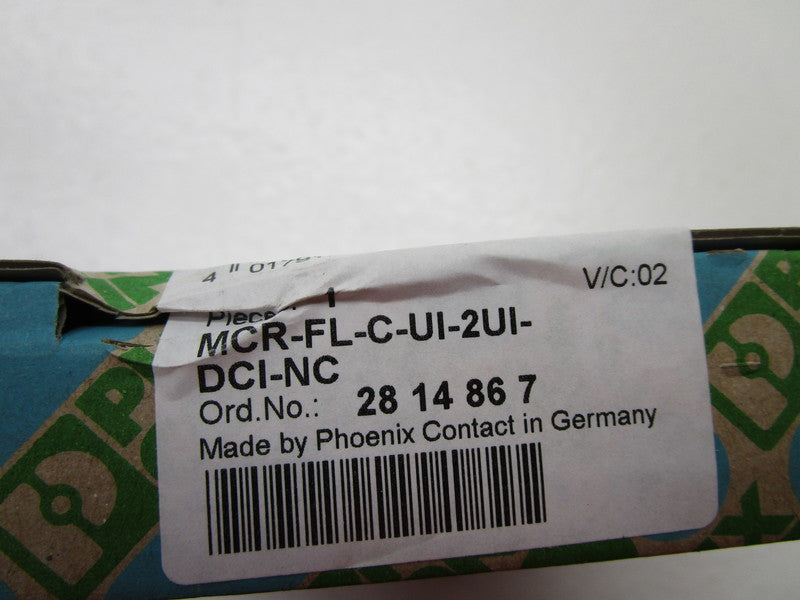 PHOENIX CONTACT MCR-FL-C-UI-2UI-DCI-NC SIGNAL CONDITIONER  NSFS