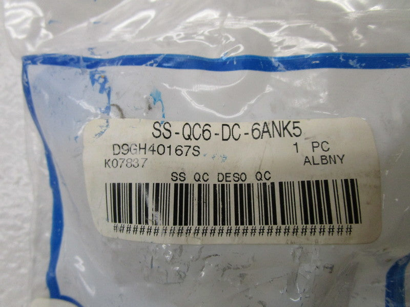 SWAGELOK SS-QC6-DC-6ANK5 QUICK CONNECTOR  NSMP