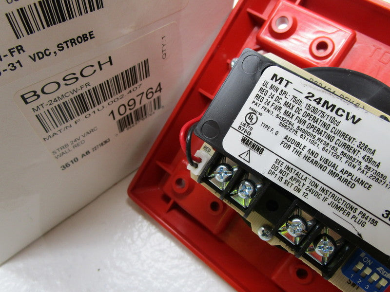 BOSCH MT-24MCW-FR FIRE ALARM STROBE WALL MOUNT  NSMP