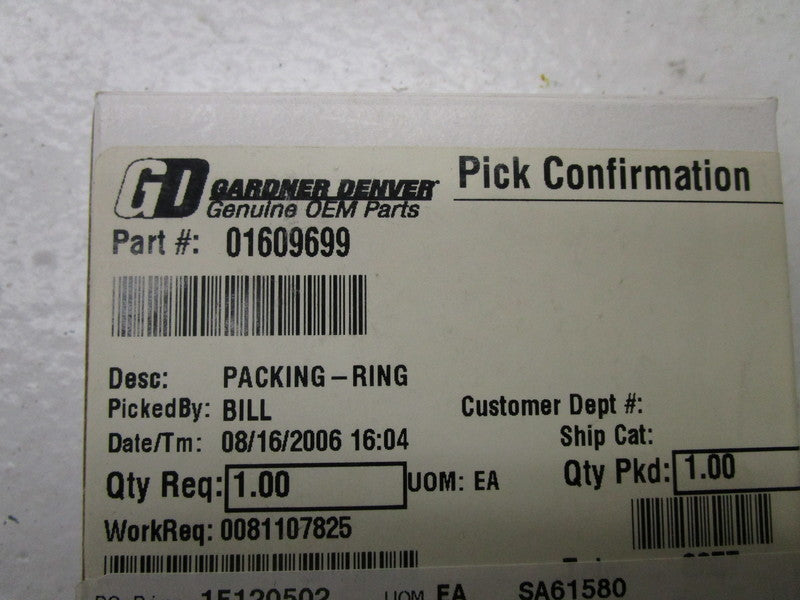 GARDNER DENVER 01609699 PACKING RING  NSMP