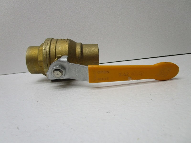 RUB BRASS S.42 600CWP BALL VALVE 1-1/2"  NSNP