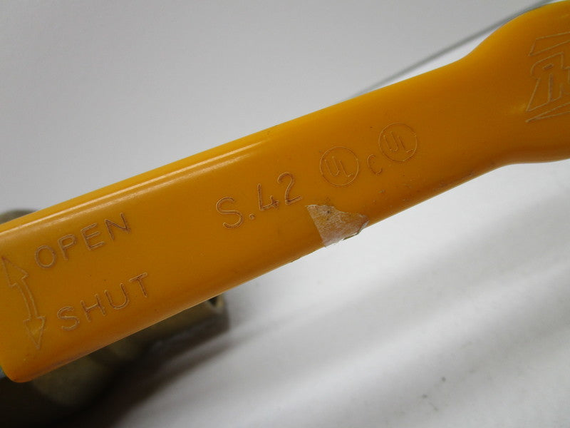 RUB BRASS S.42 600CWP BALL VALVE 1-1/2"  NSNP