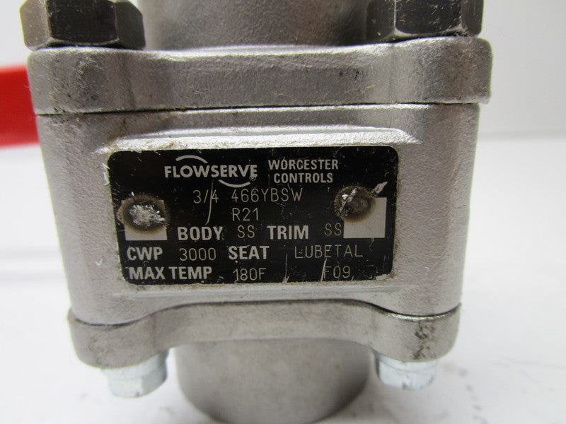 FLOWSERVE 466YBSW BALL VALVE 3/4"  NSNP