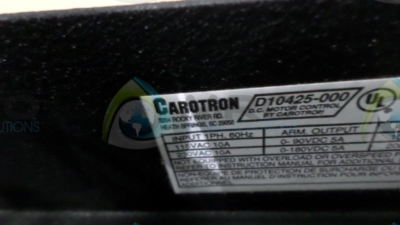 CAROTRON D10425-000 DC DRIVE UNMP