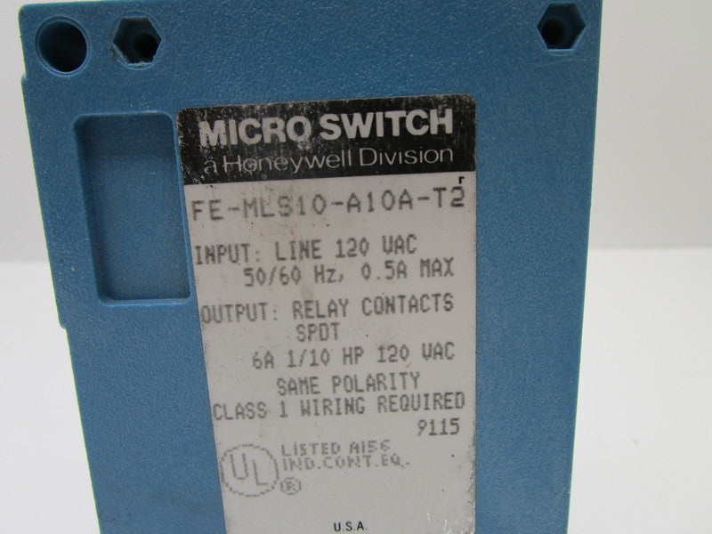 MICRO SWITCH FE-MLS10-A10A-T2 PHOTOELECTRIC SENSOR  UNMP