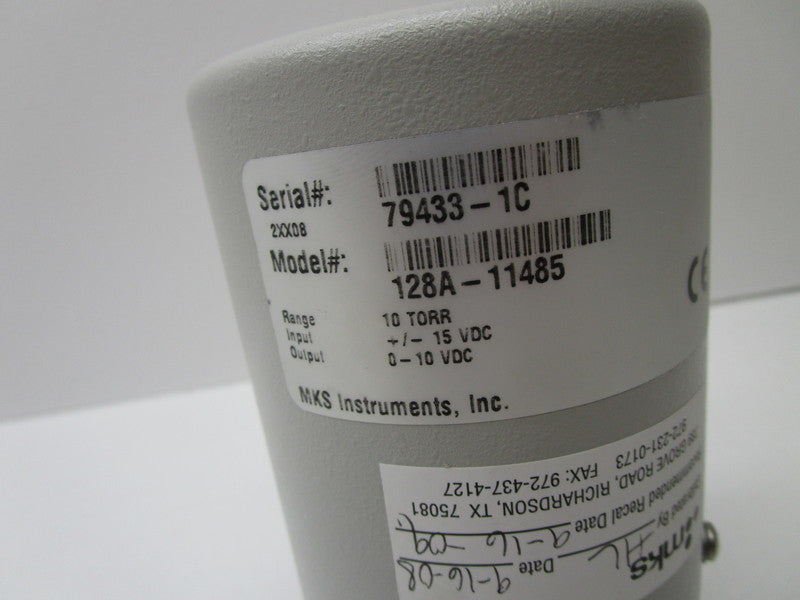MKS 128A-11485 PRESSURE TRANSDUCER  NSMP