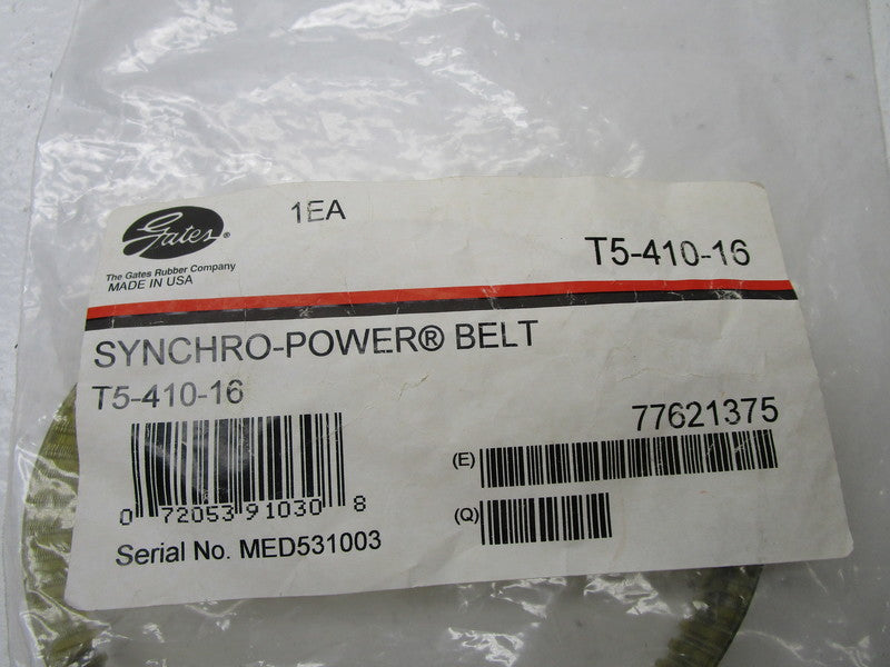 GATES T5-410-16 SYNCHRO POWER BELT  NSMP