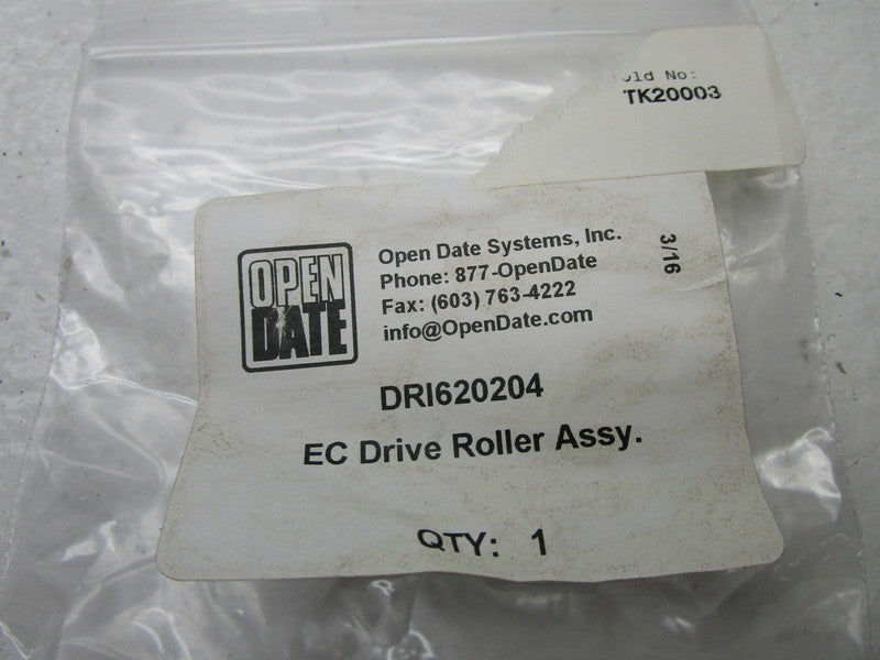 OPEN DATE DRI620204 EC DRIVE ROLLER ASSEMBLY  NSMP