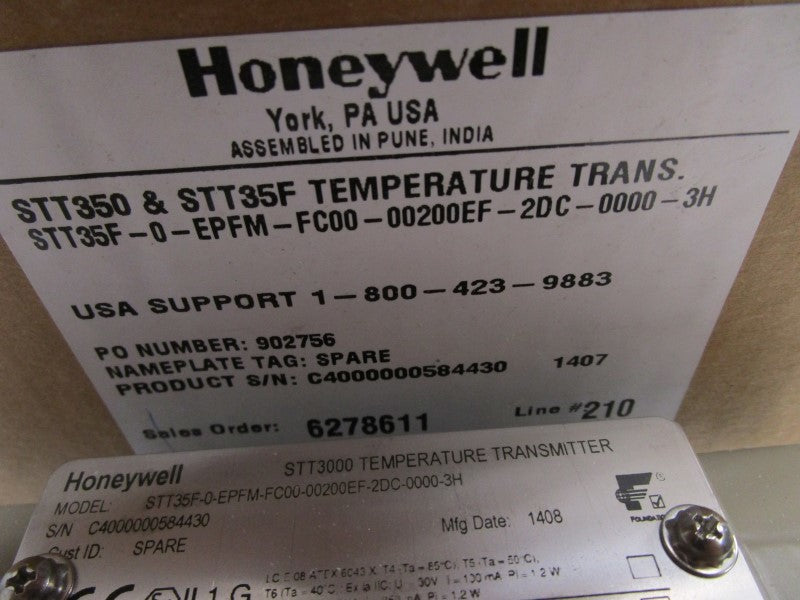 HONEYWELL STT35F-0-EPFM-FC00-00200EF-2DC-0000-3H TRANSMITTER  NSMP