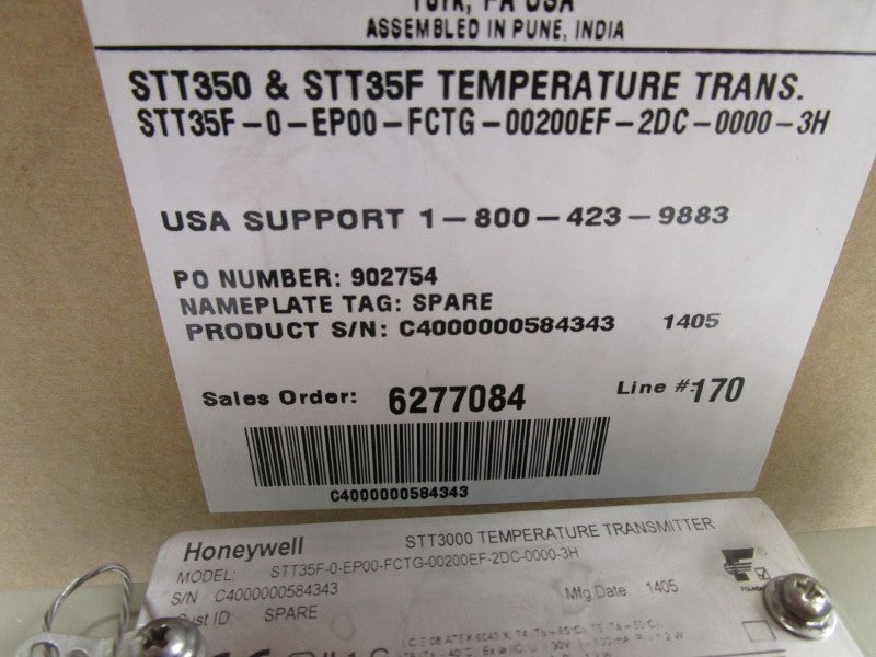 HONEYWELL STT35F-0-EP00-FCTG-00200EF-2DC-0000-3H TRANSMITTER  NSMP