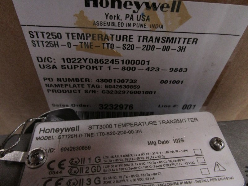HONEYWELL STT25H-0-TNE-TT0-S20-2D0-00-3H TRANSMITTER  NSMP