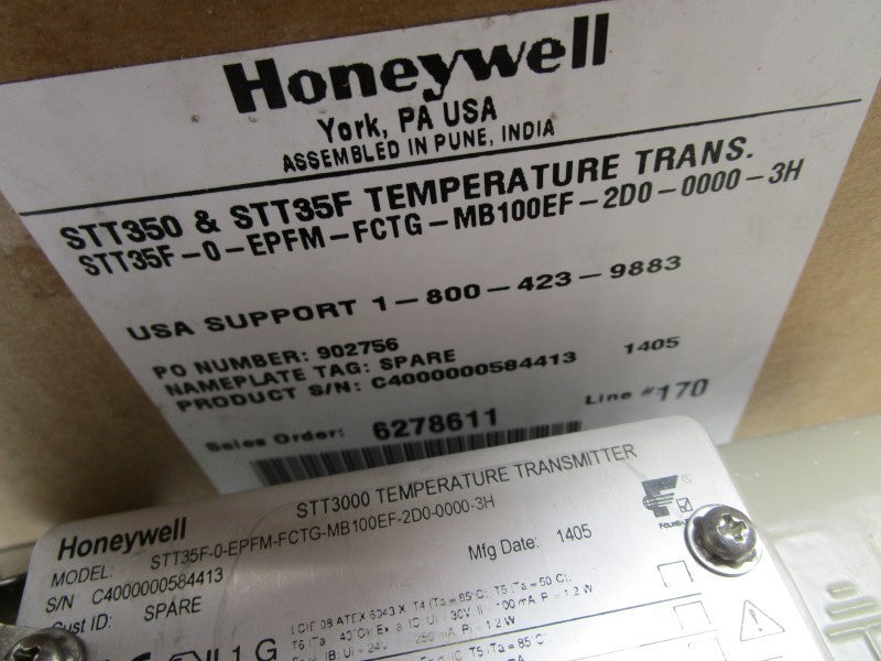 HONEYWELL STT35F-0-EPFM-FCTG-MB100EF-2D0-0000-3H TRANSMITTER  NSMP