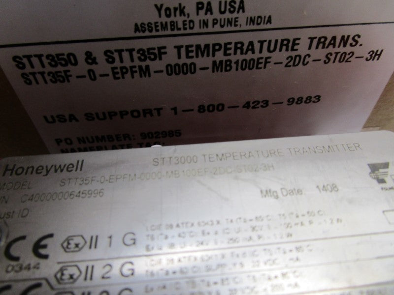 HONEYWELL STT35F-0-EPFM-0000-MB100EF-2DC-ST02-3H TRANSMITTER  NSMP