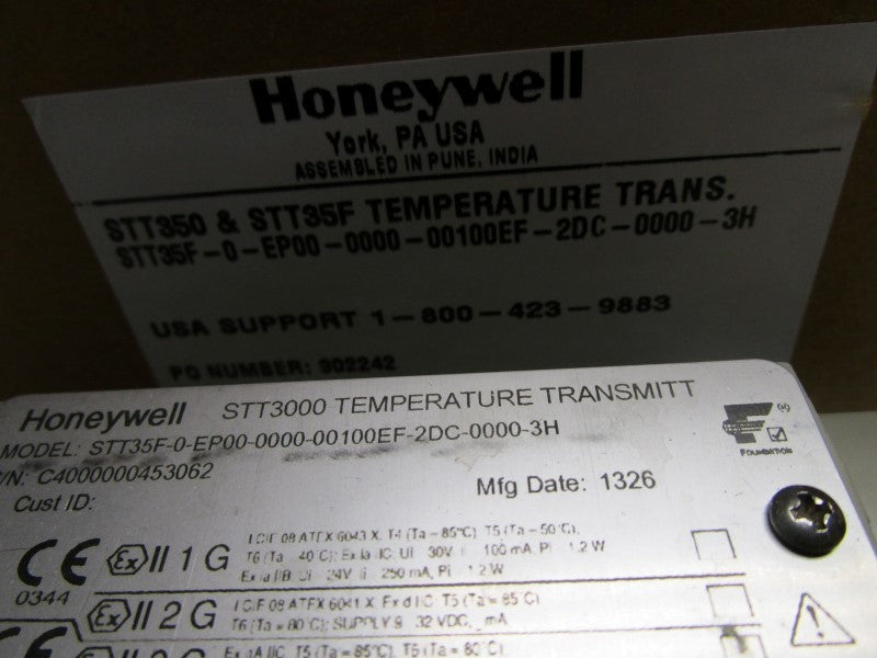 HONEYWELL STT35F-0-EP00-0000-00100EF-2DC-0000-3H TRANSMITTER  NSMP