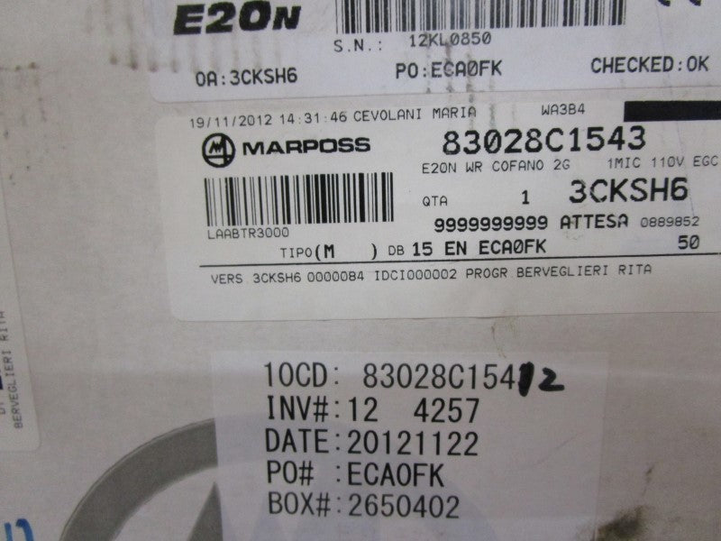 MARPOSS 83028C1842 E20N CONTROLLER  NSMP