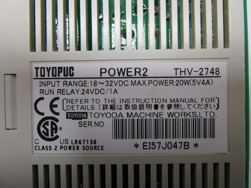 TOYOPUC POWER2 THV-2748 POWER SUPPLY UNIT  NSNP
