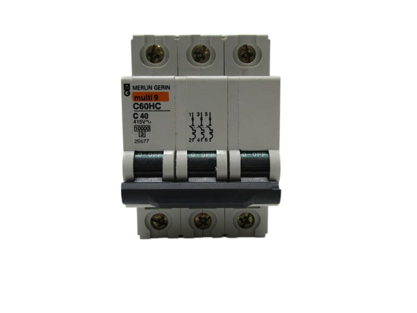 MERLIN GERIN 25677 C60HC-C40 CIRCUIT BREAKER 40A  UNMP