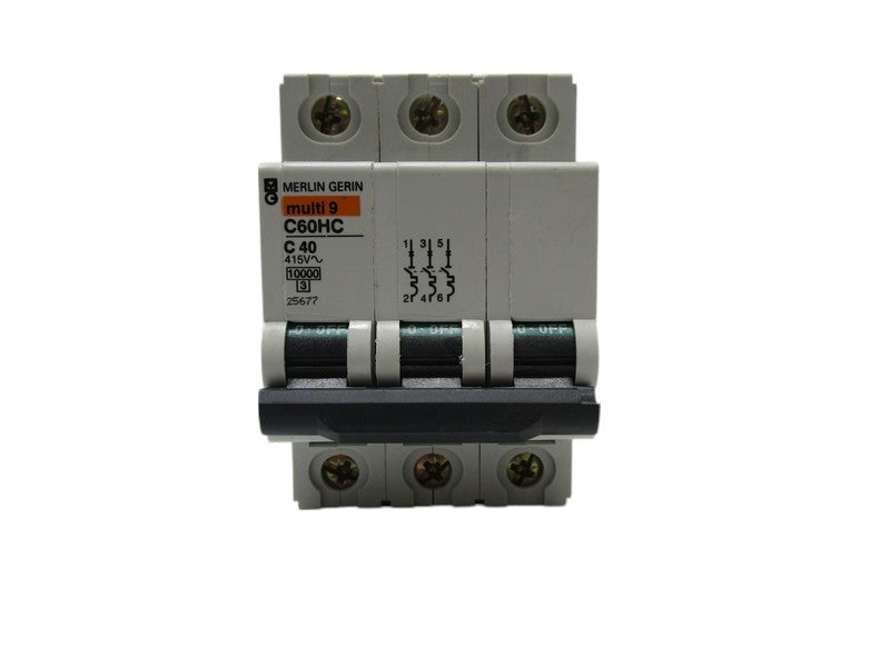 MERLIN GERIN 25677 C60HC-C40 CIRCUIT BREAKER 40A  UNMP