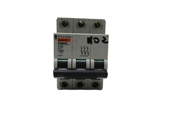 MERLIN GERIN 25675 C60HC-C25 CIRCUIT BREAKER 25A  UNMP
