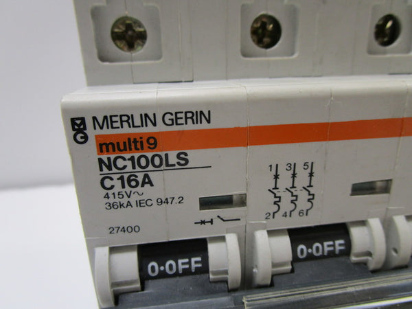 MERLIN GERIN 27400 NC100LS-C16 CIRCUIT BREAKER 16A  UNMP