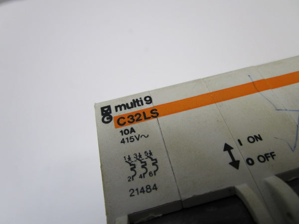 MERLIN GERIN 21484 C32LS CIRCUIT BREAKER 10A  UNMP