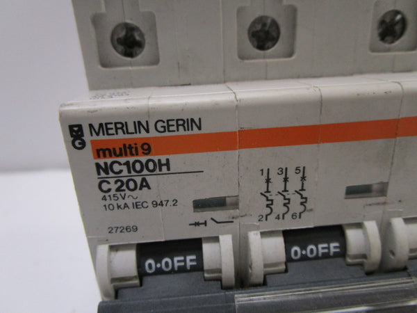 MERLIN GERIN 27269 NC100H-C20 CIRCUIT BREAKER 20A  UNMP
