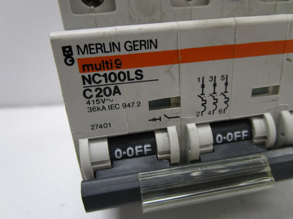 MERLIN GERIN 27401 NC100LS-C20 CIRCUIT BREAKER 20A  UNMP