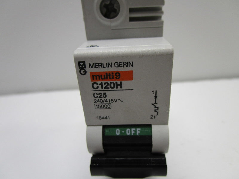 MERLIN GERIN 18441 C120H-C25 CIRCUIT BREAKER 25A  NSNP
